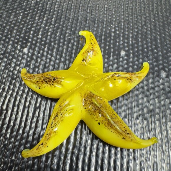 Venetian Art Glass Hand Blown Starfish Hand Made Italian Glass Delicate Figure - Picture 9 of 12